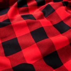 Ткань Французский трикотаж клетка